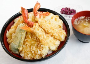のどぐろとカニの特上天丼¥1620